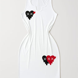 V Cut Bodycon Dress
