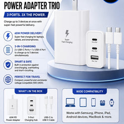 Samsung 65W Power Adapter Trio
