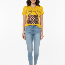 Fashionista With Graphic Handbag