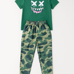 Graphic Over sized Tee with Tights