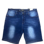 0737 Men Hyper  Acid Blue 3/4 Jeans