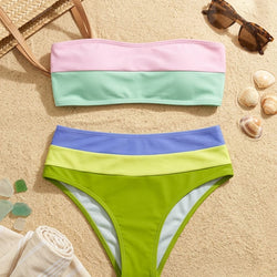 B Tesoro Horizontal Stripe Bikini