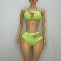 Sofia's Neon Green Bikini (Medium) Discounted Due To SunFade