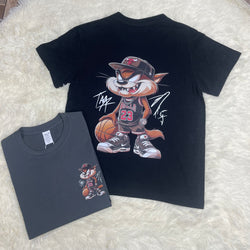 Vintage Taaz Cartoon Print T Shirt