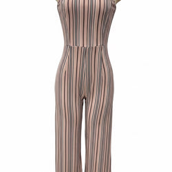Thin Strap Strip Romper