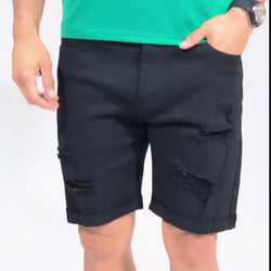 MSO 6819 Men Plain Black 3/4