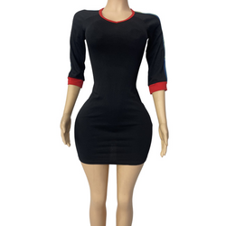 Rainbow Stripe Long Sleeve dress