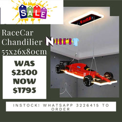 Racecar Chandilier 55x26x80 Was $2500