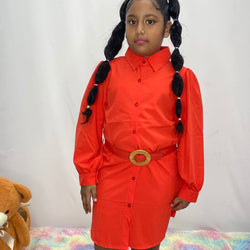 Hot Delicious Shirt Dress With Belt