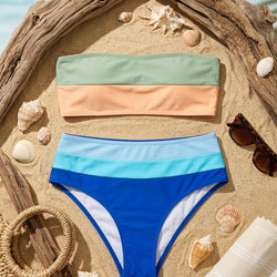 B Tesoro Horizontal Stripe Bikini