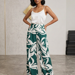 Soft Flare Pants Leaf Style J25MX552