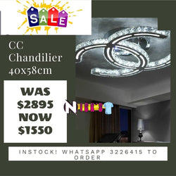 CC Chandilier 40x58cm Was $2895