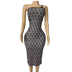 One Strap Open Side Dress