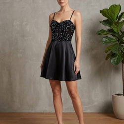 Flare Corset Mini Dress