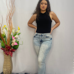 Long Annie Qin Prewash Jeans 6005