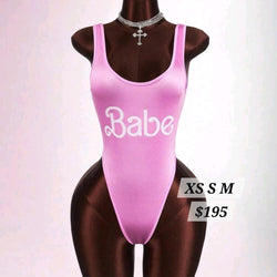 Babe Open Back Onesie