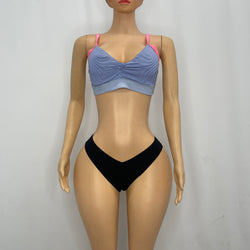 Heat Blue Stripe Beach Top