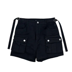 Black Q and Y Shorts C1008