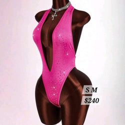 Studded V Front Onesie