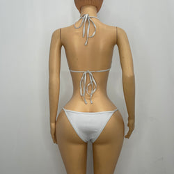 White Sequenced Bikini