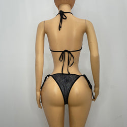 Black Glittered Bikini
