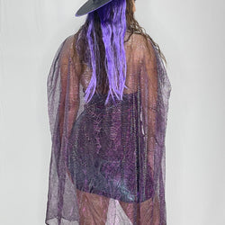 Adult Hooded Shimmer Halloween Cape