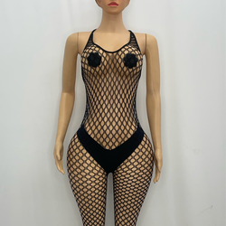 Z Mesh Open Back Black Jumper 1234