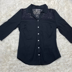 Lace Accent Blouse