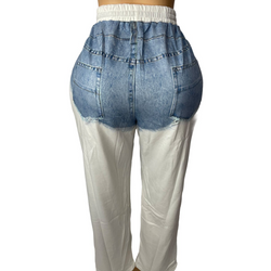 Denim Wide Leg Pants