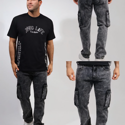 MJP 3320 Long Grey Cargo Men Pants