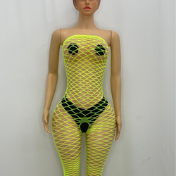 Z Mesh Neon Green Tube Jumper 1237