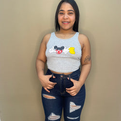 Mickey Mouse Vest Large Grey