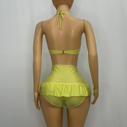 Yellow High Waist Bikini