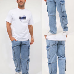 MJP 443298 Long Men Cargo Jeans