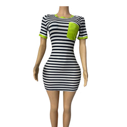Stripe Pocket Dress