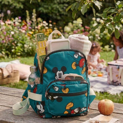 A Mickey Mouse Backpack with Fanny 10 inch Baby PreSchoolBag