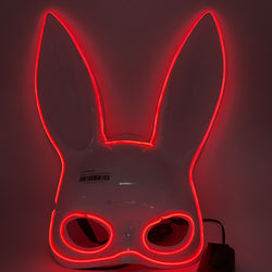 White and Orange LED Bunny Eye Mask