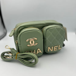 Chanel 2 Pocket Pouch Bag 1797