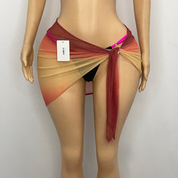 Z Mesh Sunset Wrap Skirt (Medium)