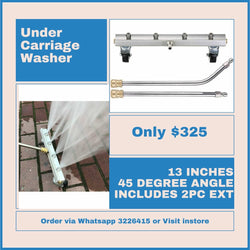 Water Broom/ Under Carriage 13 inches 45 degree angle
