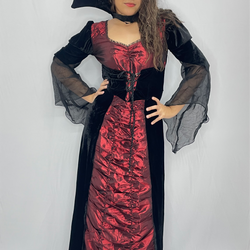 Long Full Queen Dracula Dress Costume