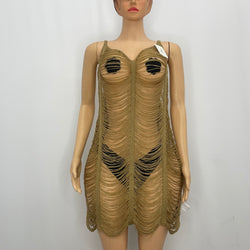 Z Crochet Shredded dress 1262