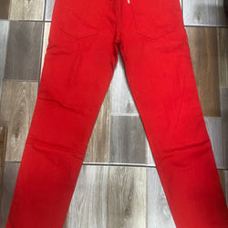 1658 Men Long  Red Pants