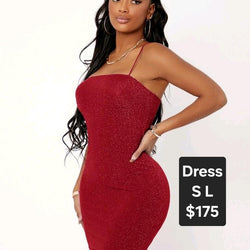 Glittered Thin Strap Dress