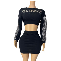 Celebrity Skirt Two Piece Set