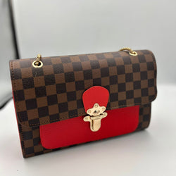 Louis Vuitton Side Bag with Gold Chain 1698