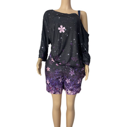 Galaxy Bloom Dress With Tights