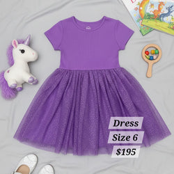 Sparkle Purple Casual Dress