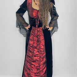 Long Full Queen Dracula Dress Costume