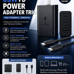 Samsung 65W Power Adapter Trio